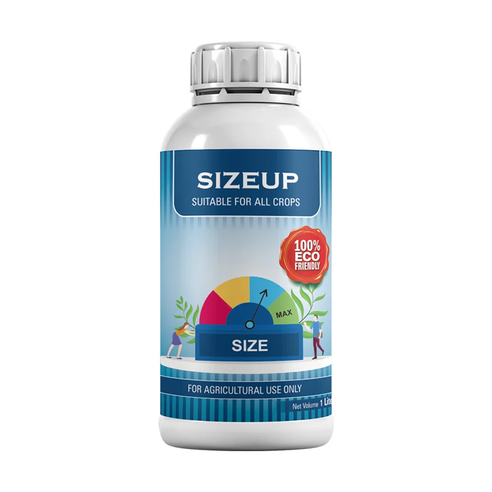 Sizeup-SIZEUP is a unique blending of Seaweeds, Butea Monosperma, and other natural resources to enhance the size and weight of the produce.-agro-energy